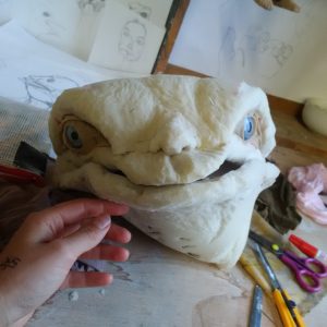 Klappmaulstrauß fertig